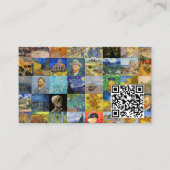 Van Gogh - Masterstuks Mosaic Patchwork - QR-code Visitekaartje (Voorkant)