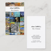 Van Gogh - Masterstuks Mosaic Patchwork - QR-code Visitekaartje (Voorkant / Achterkant)