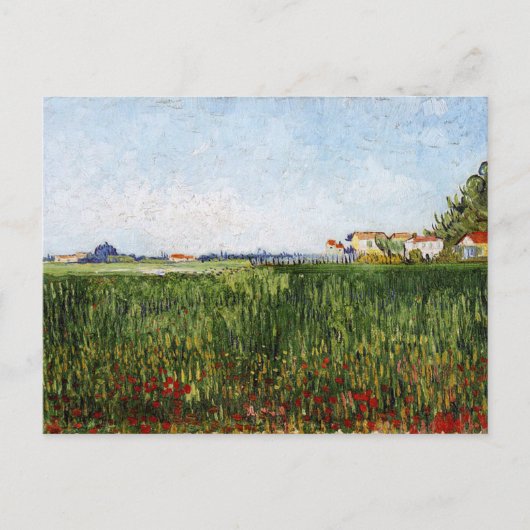 Van Gogh - Meadows met papavers Briefkaart (Voorkant)