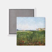 Van Gogh - Meadows met papavers Magneet (Voorkant / Achterkant)