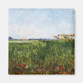 Van Gogh - Meadows met papavers Magneet (Voorkant)