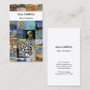 Van Gogh - Meesterwerken Mozaïek Patchwork - QR Co Visitekaartje