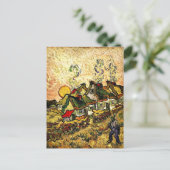 Van Gogh: Met Riet Gedekte Huizen in de Zonneschij Briefkaart (Staand voorkant)