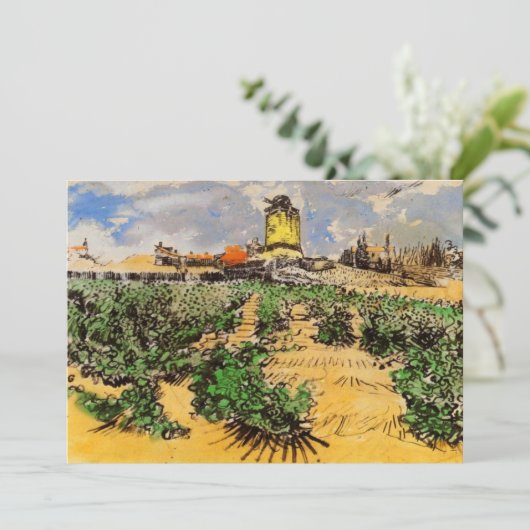 Van Gogh Mill van Alphonse Daudet bij Fontevielle (Staand voorkant)