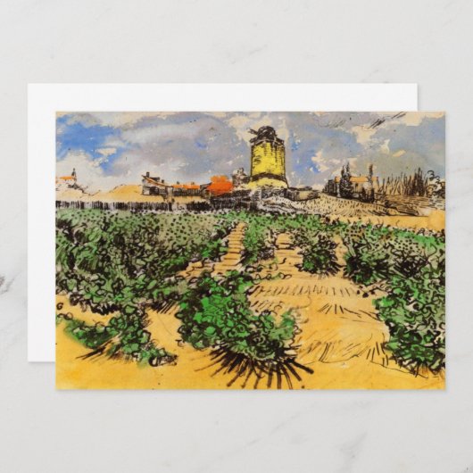 Van Gogh Mill van Alphonse Daudet bij Fontevielle (Voorkant / Achterkant)