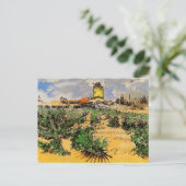 Van Gogh Mill van Alphonse Daudet bij Fontevielle Briefkaart (Staand voorkant)