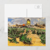 Van Gogh Mill van Alphonse Daudet bij Fontevielle Briefkaart (Voorkant / Achterkant)