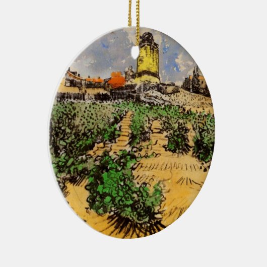 Van Gogh Mill van Alphonse Daudet bij Fontevielle Keramisch Ornament (Rechts)