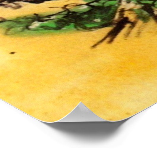 Van Gogh Mill van Alphonse Daudet bij Fontevielle Poster (Hoek)