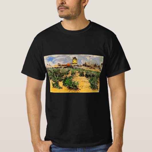 Van Gogh Mill van Alphonse Daudet bij Fontevielle T-shirt (Voorkant)