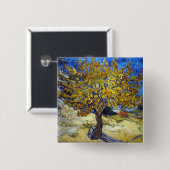 Van Gogh Moerbeiboom Impressionisme Kunst Vierkante Button 5,1 Cm (Voorkant /achterkant)