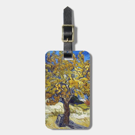 Van Gogh Moerbeiboom Meesterwerk Kunst Bagagelabel (Voorkant verticaal)