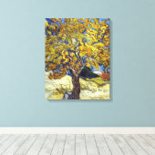 Van Gogh Moerbeiboom meesterwerk Kunst Canvas Afdruk (Insitu (Houten vloer))