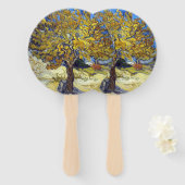 Van Gogh Moerbeiboom meesterwerk Kunst Handwaaier (Voorkant en achterkant)