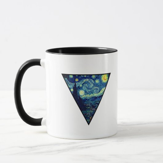 Van Gogh mok met sterrenhemel in vette stijl (Links)