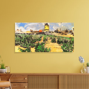 Van Gogh Molen van Alphonse Daudet bij Fontevielle Canvas Afdruk