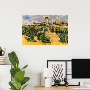 Van Gogh Molen van Alphonse Daudet bij Fontevielle Poster