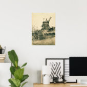 Van Gogh - Molen van La Galette Poster (Thuiskantoor)