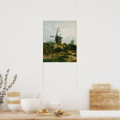 Van Gogh - Molens op Montmartre Poster (Keuken)