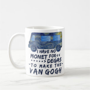 Van Gogh Monet Degas Funny Artist Pun Sterrennacht Koffiemok