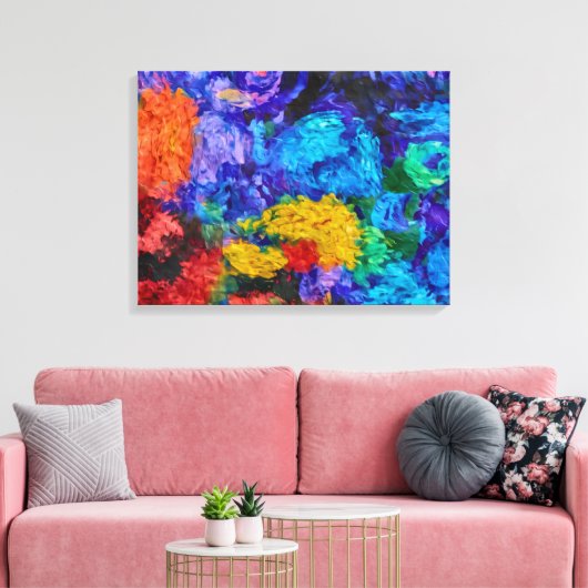 Van Gogh Monet Style Canvas Schilderkunst Afdruk (Insitu (Woonkamer))