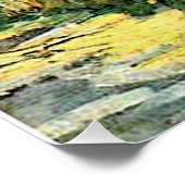 Van Gogh - Montmarte Path met zonnebloemen, Perfect Poster (Hoek)