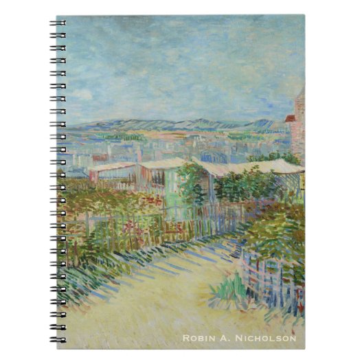 Van Gogh Montmartre gepersonaliseerd Notitieboek (Voorkant)