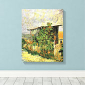 Van Gogh - Montmartre Pad met Zonnebloemen, Canvas Afdruk (Insitu (Houten vloer))