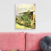 Van Gogh - Montmartre Pad met Zonnebloemen, Canvas Afdruk (Insitu (Woonkamer))