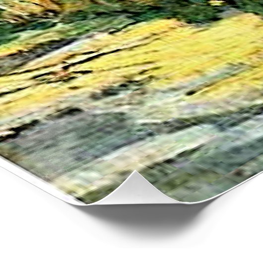 Van Gogh - Montmartre pad met zonnebloemen, Perfect Poster (Hoek)