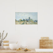 Van Gogh - Montmartre Windmolens En Moestuin Poster (Keuken)
