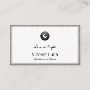 Van Gogh Moon Button Visitekaartje