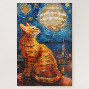 Van Gogh Motivatie Kitten Puzzel