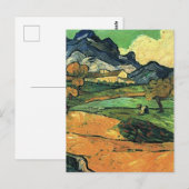 Van Gogh - Mount Gaussier, beroemd schilderij, Briefkaart (Voorkant / Achterkant)