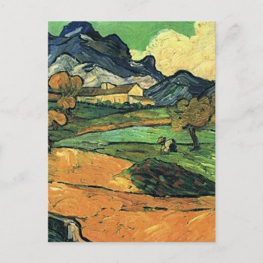 Van Gogh - Mount Gaussier, beroemd schilderij, Briefkaart (Voorkant)