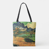 Van Gogh - Mount Gaussier, beroemd schilderij, Tote Bag (Achterkant)