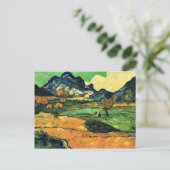 Van Gogh - Mount Gaussier met Mas de Saint-Paul Briefkaart (Staand voorkant)