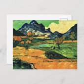 Van Gogh - Mount Gaussier met Mas de Saint-Paul Briefkaart (Voorkant / Achterkant)