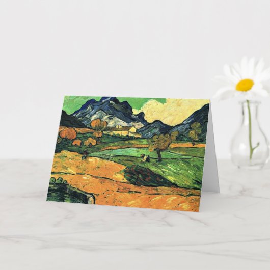 Van Gogh - Mount Gaussier met Mas de Saint-Paul M Kaart (Kleine Plant)