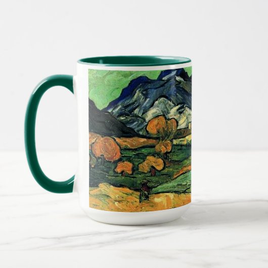 Van Gogh - Mount Gaussier met Mas de Saint-Paul Mok (Links)