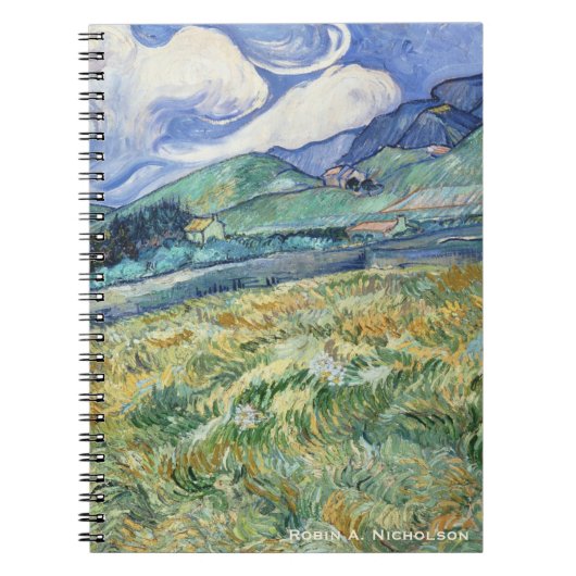Van Gogh Mountainous Landscape Persoonlijk Notitieboek (Voorkant)