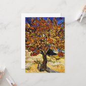 Van Gogh - Mulberry Tree, fijne kunst Kaart (Voorkant / Achterkant in situ)