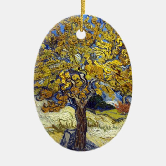Van Gogh Mulberry Tree Impressionisme Art Keramisch Ornament (Voorkant)