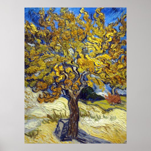 Van Gogh Mulberry Tree Impressionisme Art Poster (Voorkant)