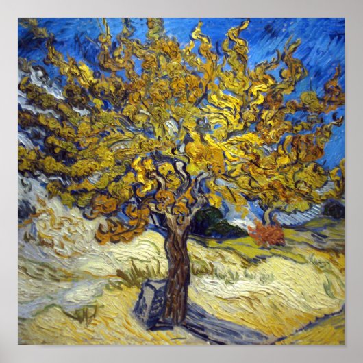 Van Gogh Mulberry Tree Impressionisme Art Poster (Voorkant)