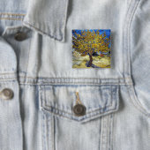 Van Gogh Mulberry Tree Impressionisme Art Vierkante Button 5,1 Cm (In situ)