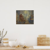 Van Gogh - Nacht (Naar Millet) Poster (Keuken)