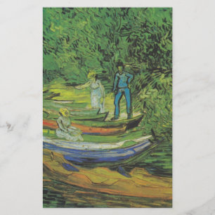 Van Gogh Nature het Lot van het Meer van de Boot Briefpapier
