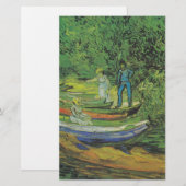 Van Gogh Nature het Lot van het Meer van de Boot Briefpapier (Voorkant / Achterkant)
