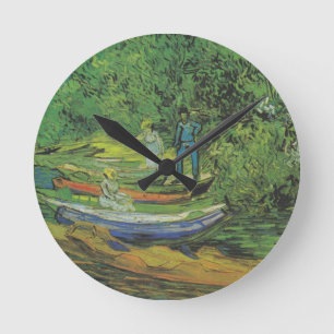 Van Gogh Nature het Lot van het Meer van de Boot Ronde Klok